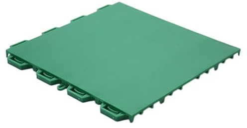 Piastrelle ad incastro per garage, in plastica, antiscivolo, per patio, campi da basket e parchi giochi, ponte modulare a incastro, 25,4 x 25,4 cm (blu, 76 pezzi)