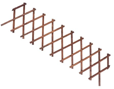 BIUDECO Treillis Extensible Bois Carbonisé pour Jardin Support pour Plantes Grimpantes et Vigne Panneau Mural Décoratif Robuste Clôture Adaptable Aux Espaces Extérieurs