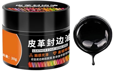 Générique Teinture pour Cuir Noir,30g Rénovateur Restaurateur Nourrissant | Rénovateur de Couleur pour Cuir | pour Sièges Auto Meubles Fauteuils Sacs Fissurés et Pelliculés