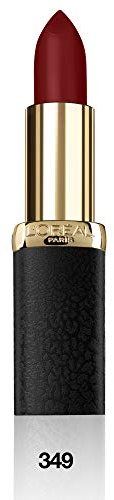 L'Oréal Paris Color Riche Matte 349 Paris Cherry, matter Lippenstift mit pflegenden Ölen, cremige Textur für maximalen Lippenkomfort
