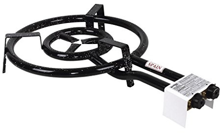 Cofan Quemador paellero a Gas butano/propano | 50 cm de Diámetro | Antihaderente | Acero