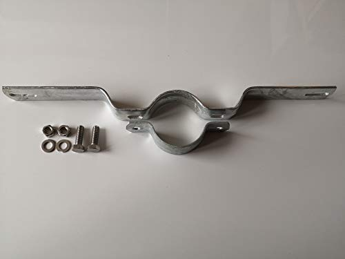 Jarnsaxa Rohrschellen für Verkehrszeichen, Schellen, für Pfosten 48 mm/Lochabstand 350 mm, Feuerverzinkt