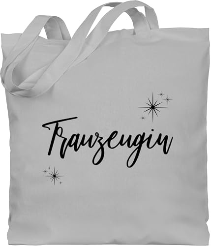Shirtracer - Baumwolltasche - JGA Junggesellenabschied Frauen - Trauzeugin Schwarz Sterne