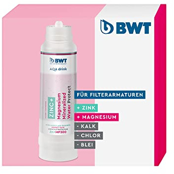 BWT Filterkartusche AQA drink ZINC + MP300 Wasserfilter Trinkwasser | reduziert Schadstoffe im Leitungswasser, mit Zink+Magnesium, Filtert Kalk, Chlor, Blei, Kupfer
