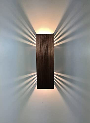 SpiceLED Wandleuchte ShineLED Kupfer Edition mit Schalter - Indirekte Beleuchtung mit Schatteneffekt - dimmbare Up & Down Wandlampe - 14W - ‎Lichtfarbe Weiß