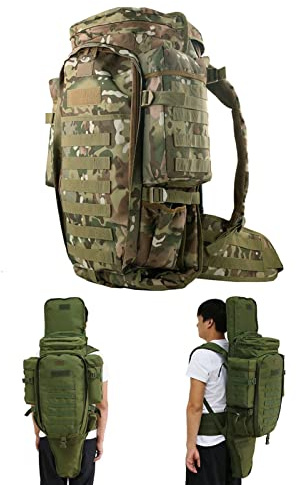 SJASD Mochila Táctica Militar de Rifle Largo con Molle para Caza, Pesca, Airsoft y Campo de Tiro