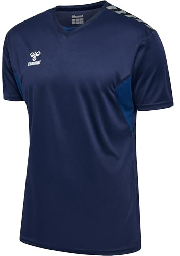 hummel Authentic PL Jersey Sport T-Shirt Herren Kurzarm - Sport Shirt Männer - Trikot - Normale Passform - aus 100% Recyceltem Polyester - Atmungsaktiv & Schnelltrocknend