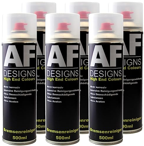Alex Flittner Designs Bremsenreiniger 6X Ventil Teilereiniger 500ml Montagereiniger 360° Ventil Entfetter
