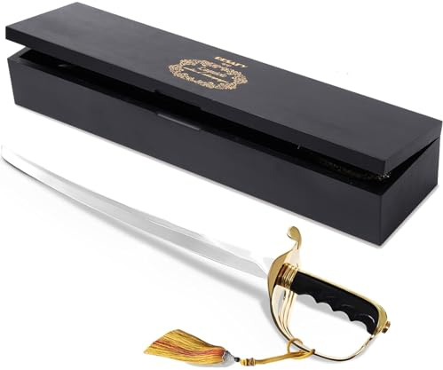 Resafy Champagne Saber For Champagne Sabrage Sparkling Wine Opener Champagne Knife Sword Champagne Sabre Opener With Gift Case for Wedding Party