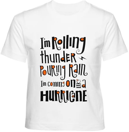 Hells Bells Kinder T-Shirt Weiß Jungen Mädchen Rundhals Leicht Beiläufig Kurzarm Kid's Boy's Girl's Crew Neck White