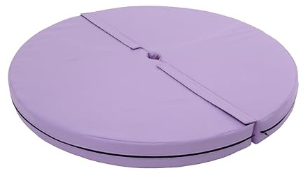 Pole Dance Matte 5 cm Redonda - 120 cm de diámetro - Alfombrilla antideslizante con apertura para barra de baile - Esterilla protectora circular - Gimnasia Fitness Accesorios