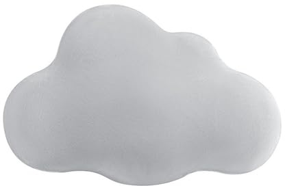 Kuschelkissen Kinder Wolkenkissen, Weiches Dekokissen für Baby- & Kinderzimmer für Mädchen & Jungen - Plüsch Kissen Dekokissen für Kinderzimmer Schlafzimmer Deko (Grau)
