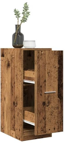 Lauuoeriau Möbelartikel Home Apothekerschrank Altes Holz 30x41x77,5cm Holzmöbel