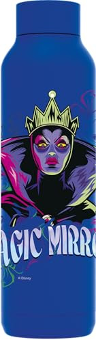 Quokka Villains Evil Queen - Borraccia termica in acciaio inox Solid Ultramarine 630 ml