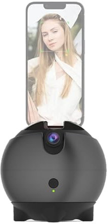 Andoer Auto Face Tracking Tripod, Stabilizzatore Gimbal per Smartphone, Desktop Selfie Stabilizzatore, Rotazione 360° Controllo gestuale, Nessuna app necessaria per Vlog Live Streaming Video