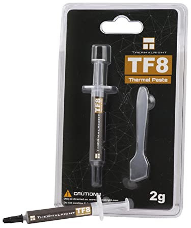 DIIOOMIEEU TF8 Pâtes de graisse thermique 2 g/5,8 g Graisse silicone 13,8 W/m-K Conductivité Composé thermique haute performance