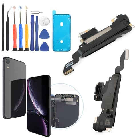 RongZy per iPhone XR Cicalino della Suoneria di Ricambio per iPhone XR Altoparlante Anteriore Sensore Cavo Flessibile con Strumenti