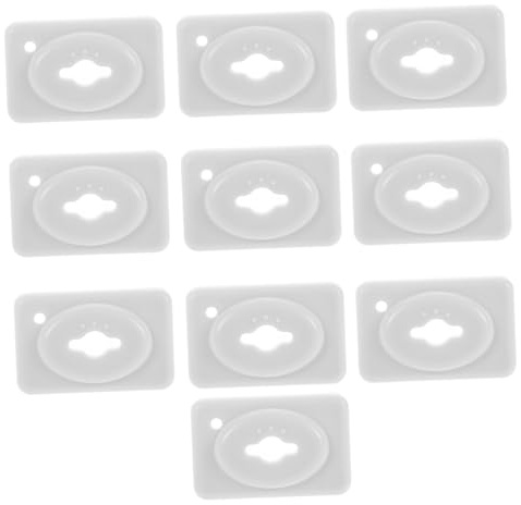 Babysichere Steckdosenabdeckung Weiß 10 Stück Abs für 2-polig | Sicherer Sitz, Schützt den Zugang zu Elektrischen Anschlüssen, Einfache Montage