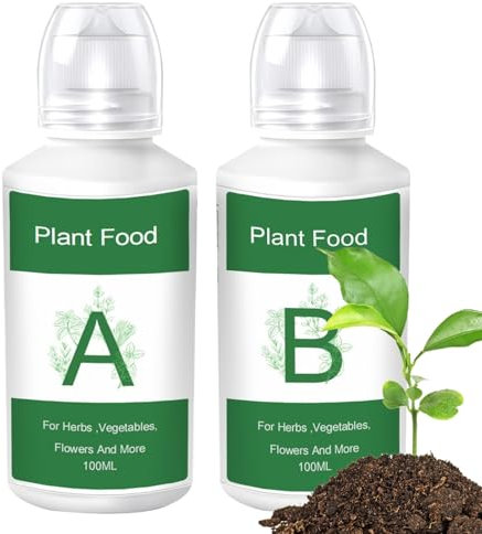 Soluzione Nutritiva, Nutrienti Idroponici A E B Alimenti Per Piante Idroponiche Alimenti Vegetali Nutrienti Per Piante Da Giardino per il giardinaggio indoor, 4.3x11.6cm
