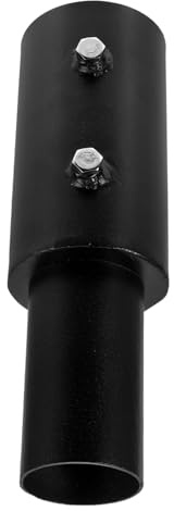 CIYODO Riduttore Lampione Nero in Acciaio Resistente alle Intemperie Adattatore Preciso da 76 Mm a 60 Mm per Palo Luce da Giardino Esterno