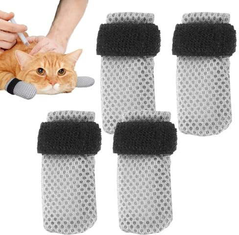 Kattvantar: Tassskyddsöverdrag, reptåliga ärmar, kattfothandskar, justerbar design, slitstarkt tyg | toaletttillbehör för badrum, nagelklippning,