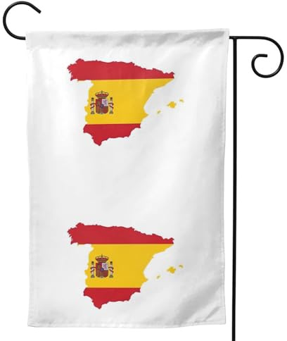 Drapeau espagnol - Drapeaux de jardin saisonniers pour l'extérieur, durable double face - Décoration de vacances