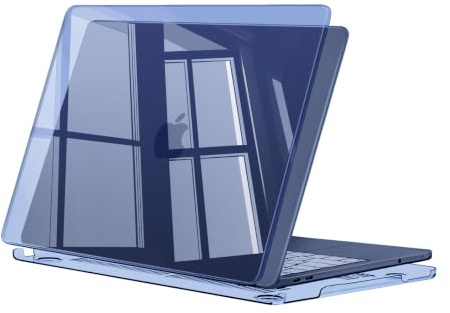 MOSISO Funda Compatible con MacBook Neo 13 Pulgadas 2026 Modelo A3404 | con Chip A18 Pro, Resistente a Arañazos Protectora Funda Rígida, Índigo Cristal