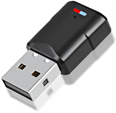 Adaptador Bluetooth USB 5.3 para PS5 PS4 PC Switch,3 Mbit/S Bluetooth Transmisor Receptor Audio Inalámbrico de Baja Latencia,Dongle Dual Link Plug and Play,Compatible con Window Macos Altavoce Casco