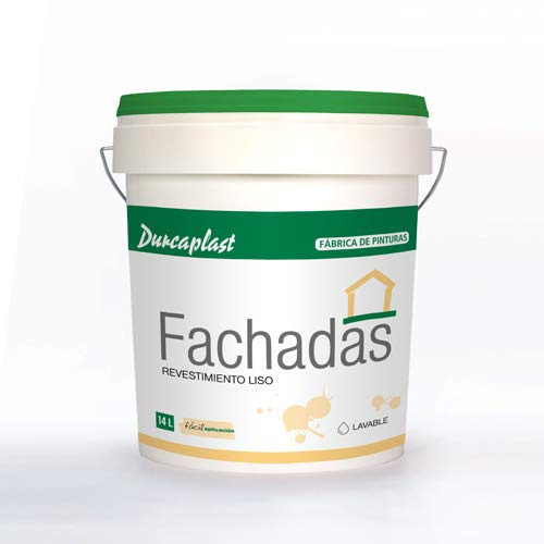 PINTURA FACHADAS Petrea lisa-60 Durcaplast: Revestimiento de fachadas color blanco mate. Extraordinaria resistencia al roce, máxima resistencia a la intemperie y al envejecimiento.(14L).
