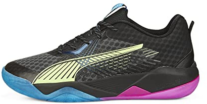 Puma Herren Eliminate Power Nitro II Indoor Pumps, Puma Black Fizzy Light Ocean Dive Festival Fuchsia, 42.5 EU