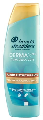 Head & Shoulders DERMAXPRO Anti-Schuppen-Shampoo für sehr trockene Haut, mit Arganöl und Avocado, Aloe aktiv, Vitamin E, klinisch und dermatologisch getestet, 225 ml