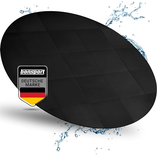Whirlpool Unterlage rund 240cm - Bodenmatte für Outdoor Whirlpools - Schützt & Isoliert - Poolunterlage Pool Untergrund, schwarz