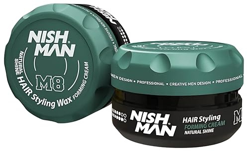 NISHMAN M8 Haarstyling-Wachs - Forming Cream Natural Shine 100g - Mattes Finish, Mittlerer Halt, Natürlicher Look