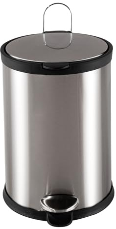 HTI living Treteimer Edelstahl Jannik 12 Liter Mülleimer mit Soft-Close-Deckel