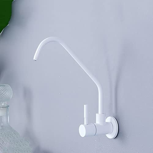 WDSOPK Küchenarmatur Für Umkehrosmoseanlage Einhebel-Wasserfilterhahn Edelstahl Küchenspüle Wasserhahn,Weiß B(White C)