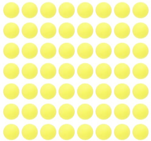 JOINPAYA 50 Palline da Ping Pong Opache 40 Mm Color Giallo per Gioco Ricreativo e Allenamento Tennis da Tavolo Indoor, Palline da Bingo Senza Scritte per Estrazioni Imparziali e