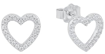 s. Oliver SO PURE Ohrringe für Damen, 925 Sterling Silber, Rhodiniert