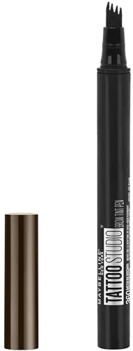 Maybelline New York TattooStudio Brow Tint Pen Makeup, Deep Brown, 0.037 fl. oz.