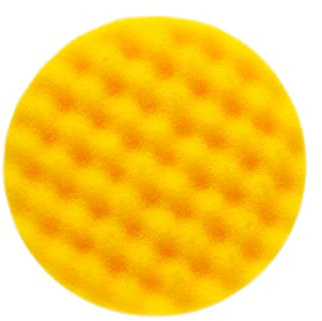 MIRKA Polierpad Golden Finish Pad 1 Ø 150 mm Gelbes gewaffeltes Schaumfstoffpad (2er Pack) (2 St)