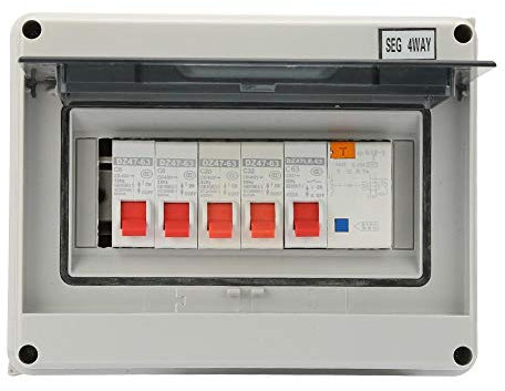 Unità Consumatore - Unità Consumatore Caravan Garage a 4 Vie 63A 30mA RCD 4MCB 2 * 6A + 20A + 32A