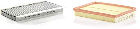 Original MANN-FILTER Innenraumfilter CUK 3337 – Pollenfilter mit Aktivkohle – Für PKW & Luftfilter C 30 125/4 – Für PKW
