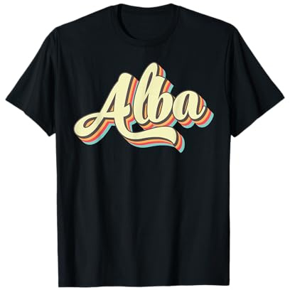 T-shirt Alba Retro Art Baseball Police Vintage T-Shirt