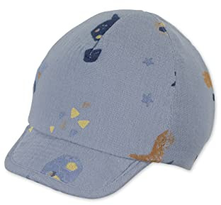 Sterntaler Unisex Kinder Schirmmütze Dinos Kindermütze, Hellblau, 51 EU