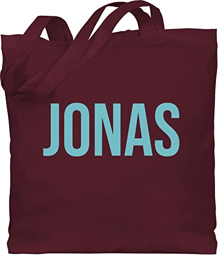 Baumwolltasche - Taschen - Mädchen - Dein Name in Bunt - Unisize - Bordeauxrot - personalisierter jutebeutel kinder kita tasche. kind personalisierte stoffbeutel jutetasche kindergarten
