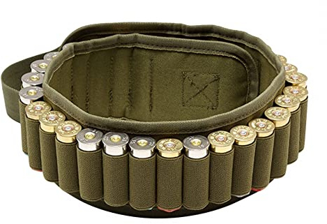 Patronengürtel, 30 Rounds Shotgun Shells Bandolier Belt, Patronengurt für Jagd, für Munition vom Kaliber 12G