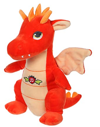 GIPSY TOYS - Klangdrache 20 cm orange - Kuscheltier für Kinder - 071616