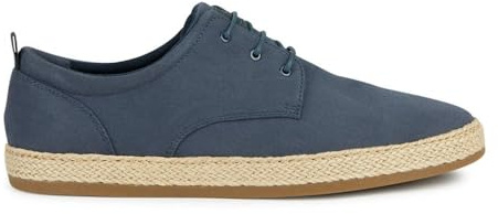 Geox Herren U PANTELLERIA C Espadrille Wedge Sandal, Navy, 43 EU