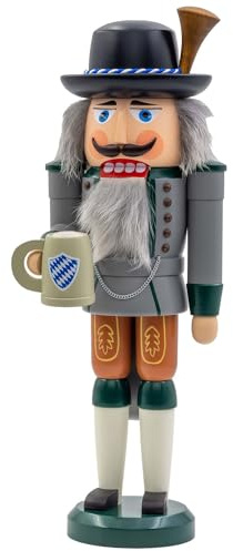 Rudolphs Schatzkiste Nussknacker Bayer mit Maßkrug BxHxT 14x38x13cm NEU Weihnachten Seiffen Nutcracker Nüsse Erzgebirge Winter Dekoration Holzkunst Holz Weihnachtsmann Christmas Walnuss