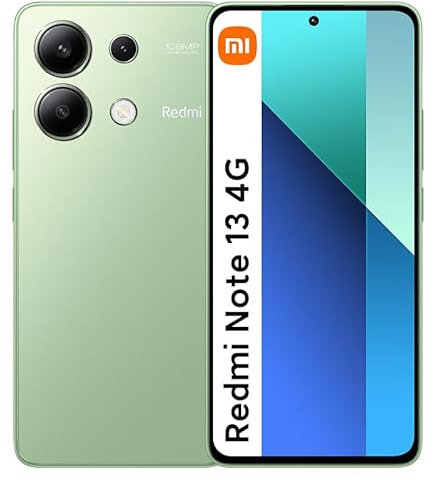 XIAOMI Redmi Note 13 4G Unlocked Smartohone 6+128GB 6.67 120Hz AMOLED Display 108MP Triple Camera Snapdragon 685 Processor 5000mAh Battery 33W Fast Charging（Mint Green）