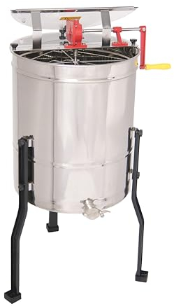 Honigschleuder 4 Waben Edelstahl Deutsch Normal Zander Dadant Profi Line Ø52cm mit Handantrieb Tangential Diagonal